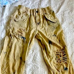 Free people distress unique pants